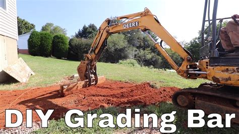 fine grading with a mini excavator|Grading with an excavator without a grading bucket..